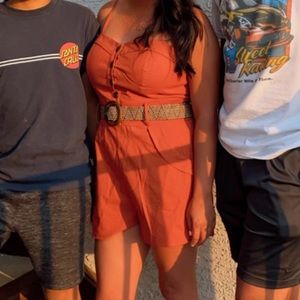 Orange romper